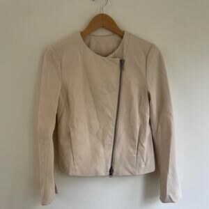 Vince lamb leather biker jacket size M